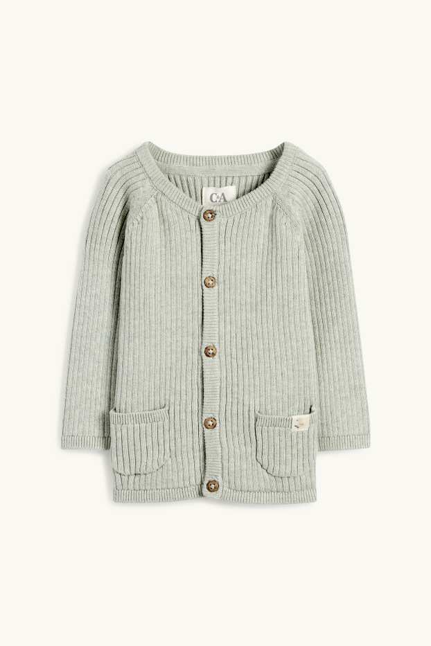Unisex - Baby-Outfit - gerippt - 2 teilig - mintgrün