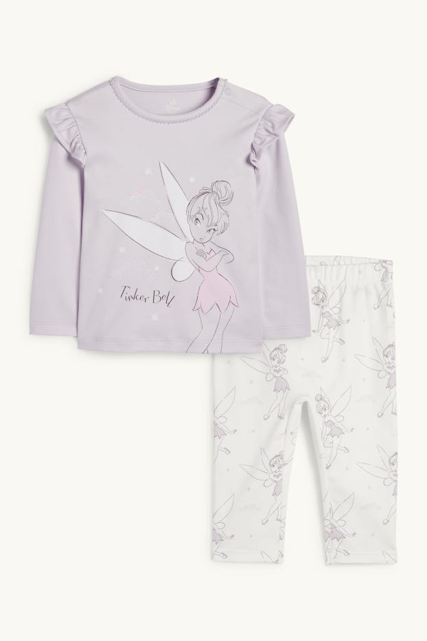 Baby: meisjes - Tinkerbel - babypyjama - 2-delig - lichtpaars