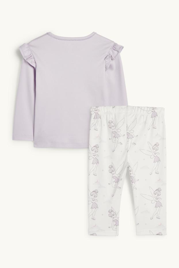 Baby: meisjes - Tinkerbel - babypyjama - 2-delig - lichtpaars