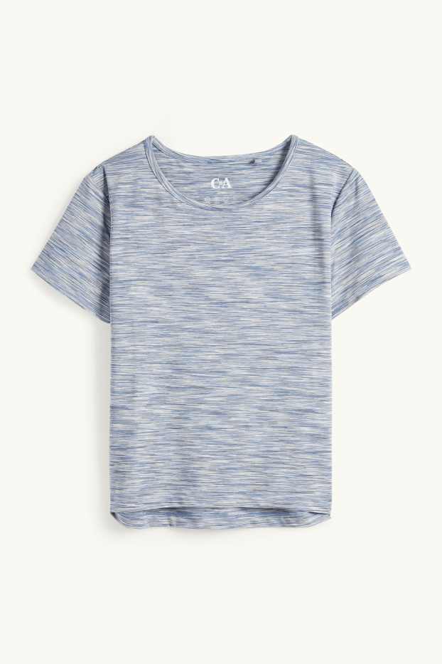 Femmes - Haut de sport - protection UV - bleu