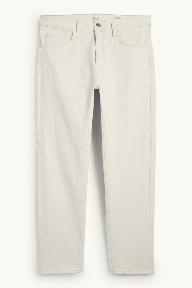 Hommes - Regular jean - LYCRA® - blanc crème