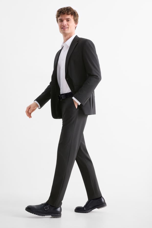 Herren - Baukasten-Hose - Regular Fit - Flex - LYCRA® - schwarz