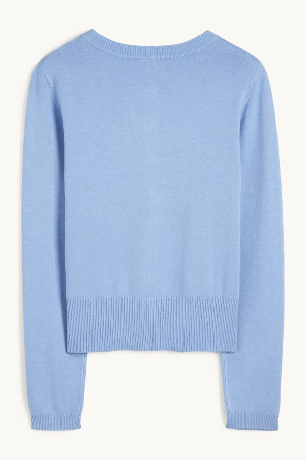 Women - Cardigan - light blue