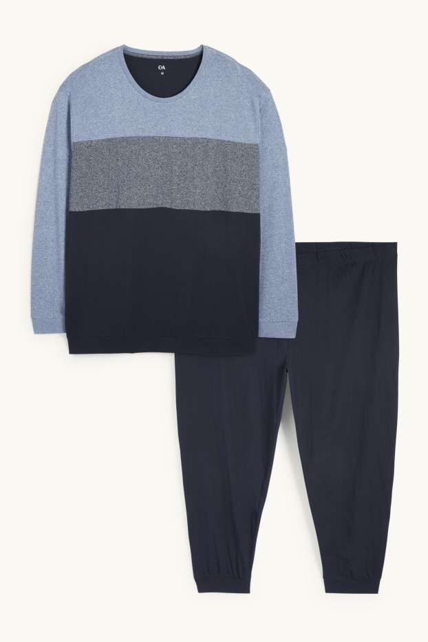 Herren - Pyjama - dunkelblau