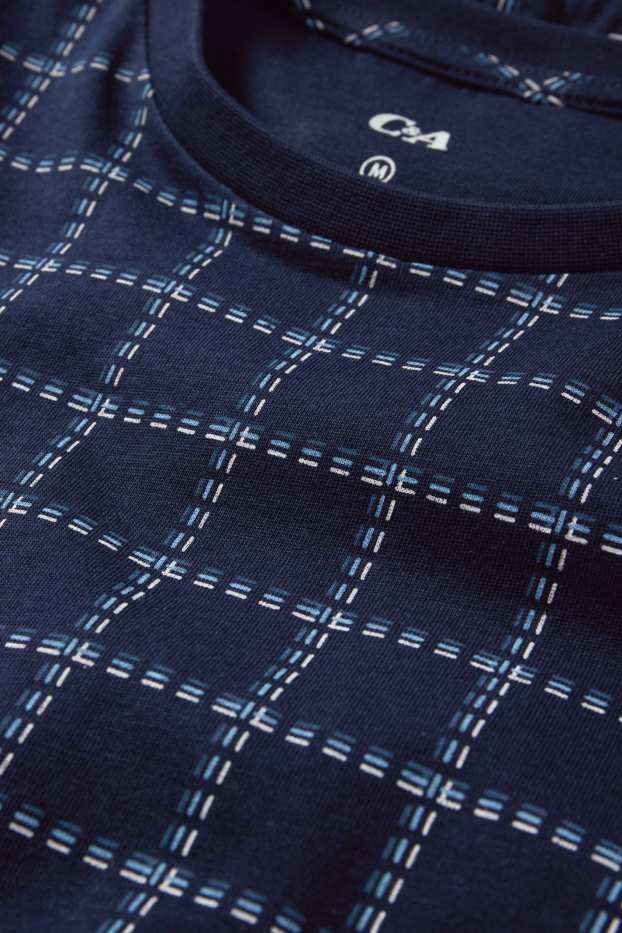 Hommes - Pyjama - bleu foncé