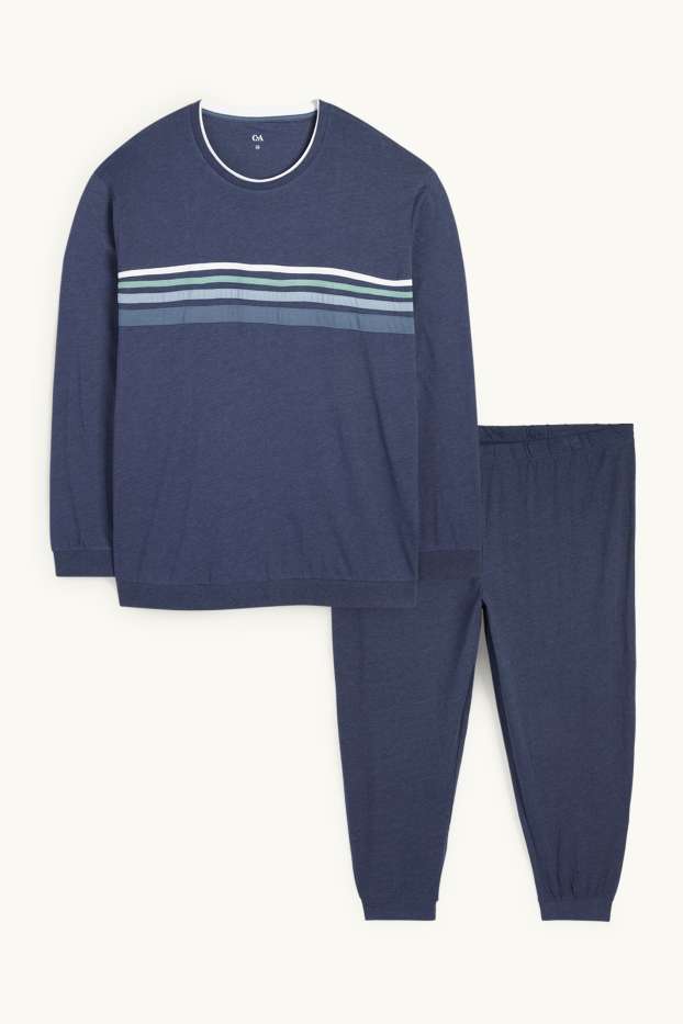 Herren - Pyjama - dunkelblau