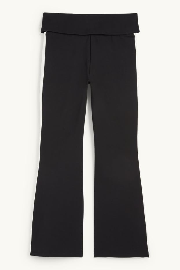 Nena - Leggings acampanats - negre