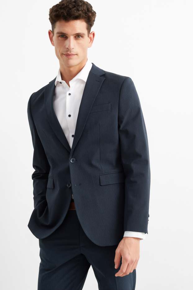 Uomo - Giacca coordinabile - slim fit - Flex - LYCRA® - Mix & Match - blu scuro