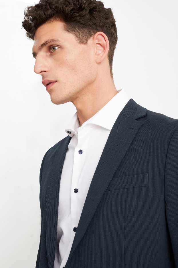 Uomo - Giacca coordinabile - slim fit - Flex - LYCRA® - Mix & Match - blu scuro