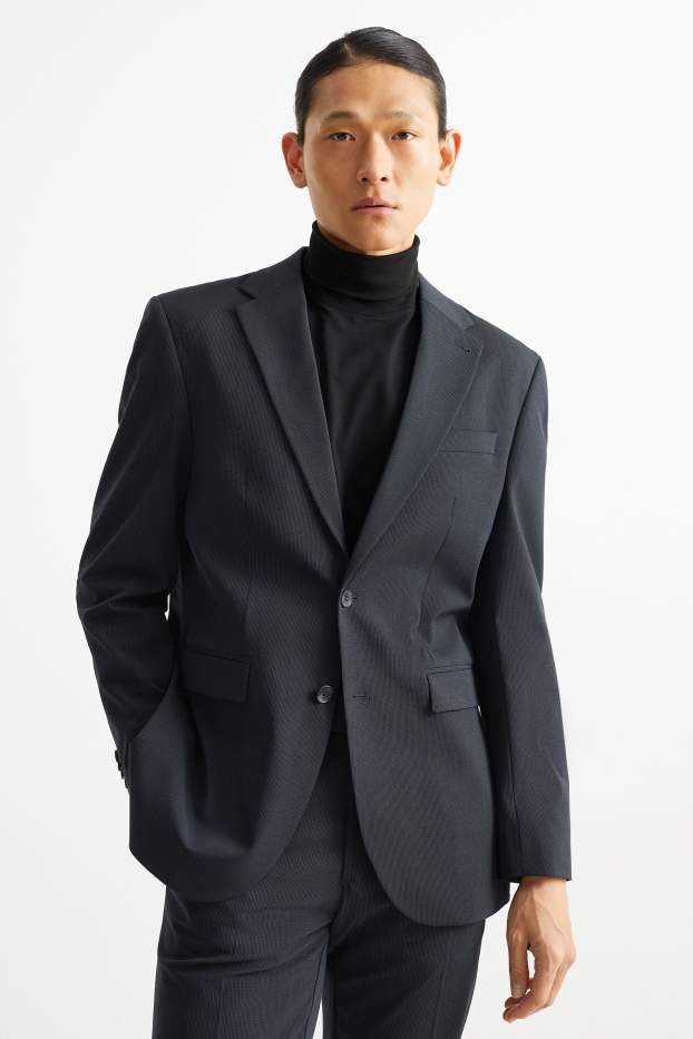 Hommes - Veste de costume - regular fit - Flex - Mix & Match - bleu foncé