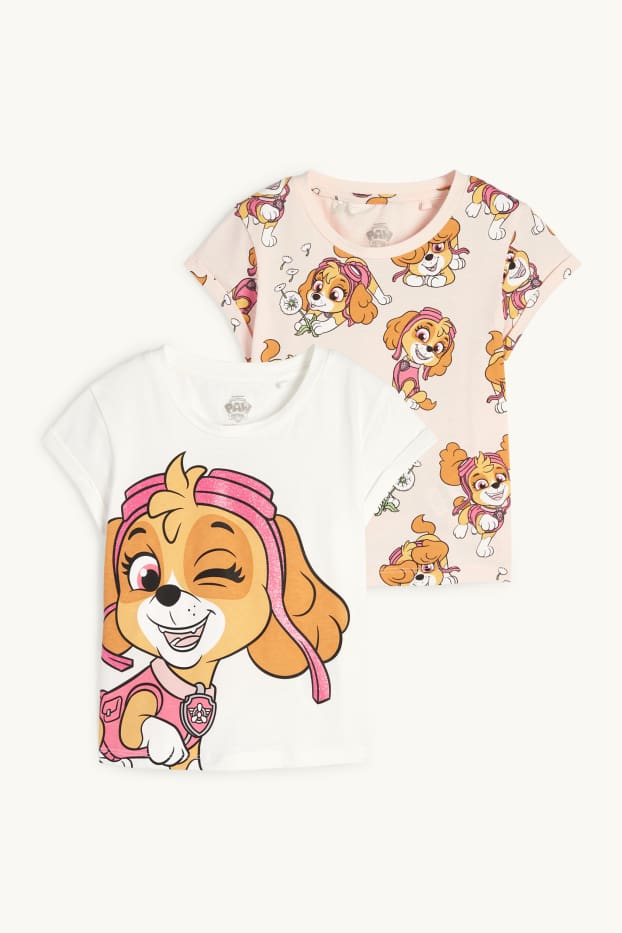 Enfants filles - Lot de 2 - La Pat’ Patrouille - Stella - T-shirts - blanc crème