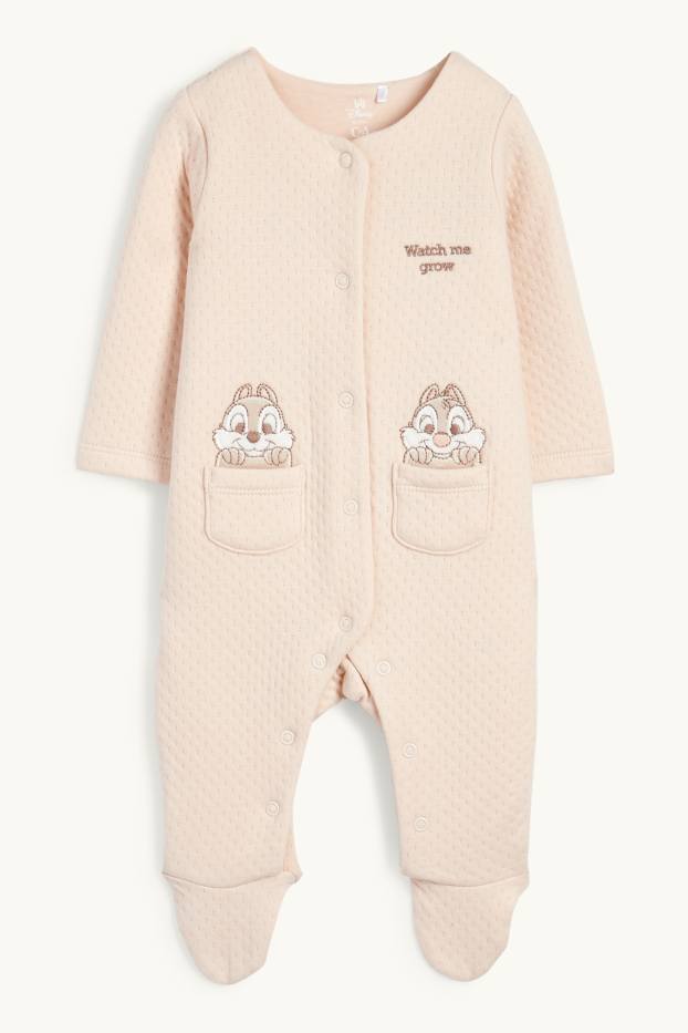 Neonate - Cip e Ciop - pigiama per neonati - tramato - beige chiaro