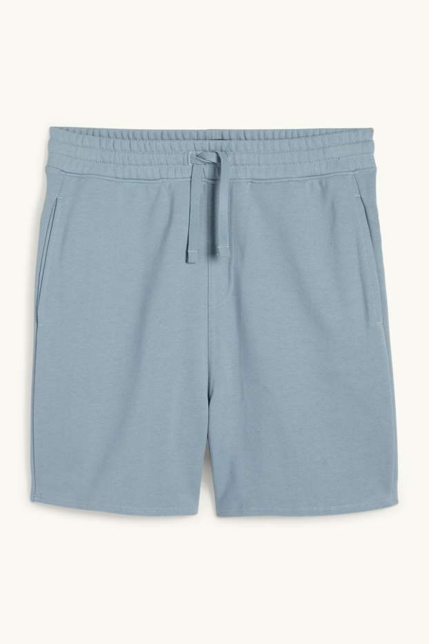 Hommes - Short en molleton - bleu