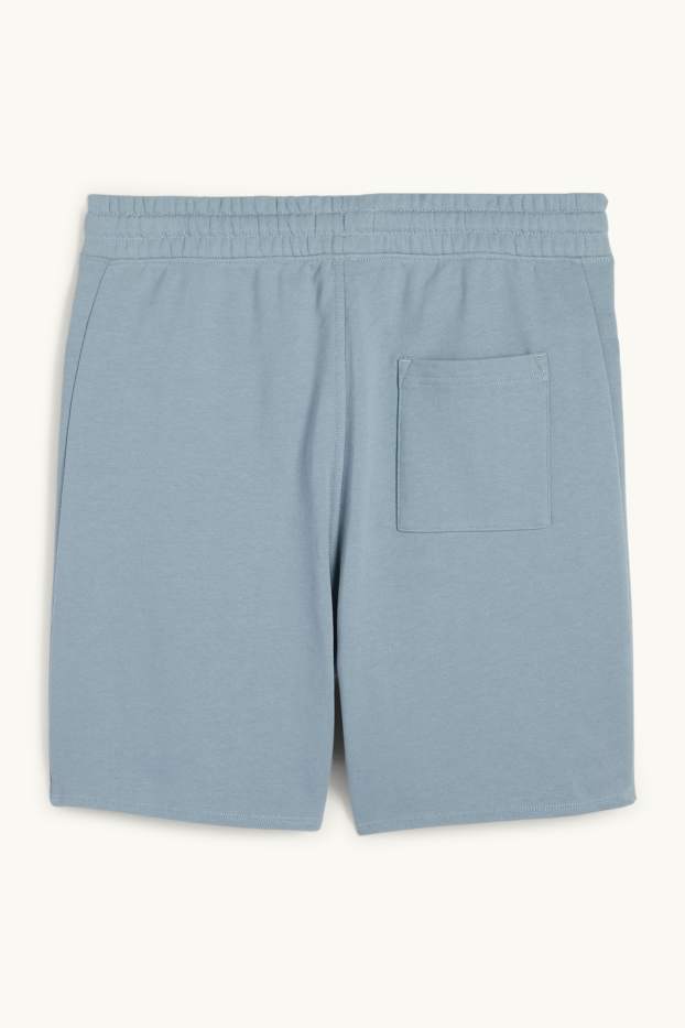 Hommes - Short en molleton - bleu