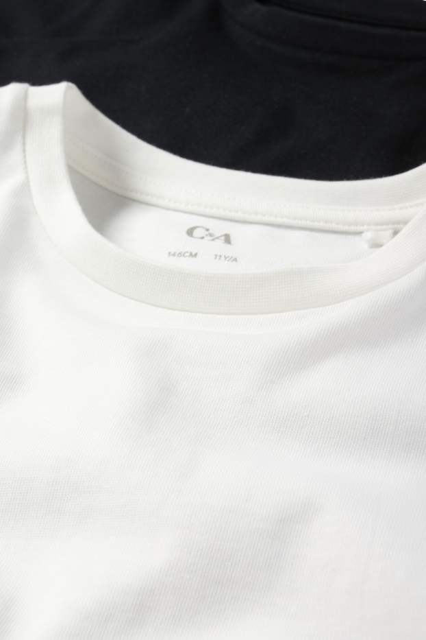 Enfants filles - Lot de 2 - T-shirts - blanc crème