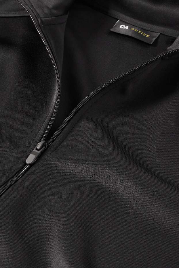 Hommes - Sweat zippé de sport - noir