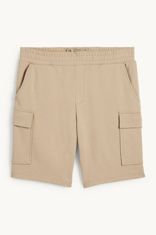 Home - Pantalons curts cargo - beix