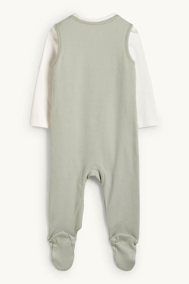 Baby Boys - Sheep - romper set - 2 piece - mint green