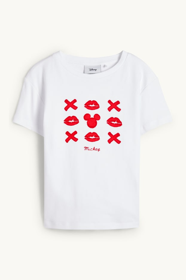 Dámské - Tričko - Mickey Mouse - bílá