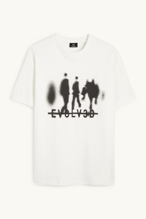 Mężczyźni - T-shirt - biały
