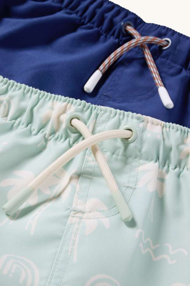 Baby Jungen - Multipack 2er - Strand - Baby-Badeshorts - blau  / türkis