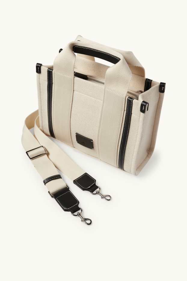 Donna - Borsa a tracolla con spallaccio staccabile - beige chiaro