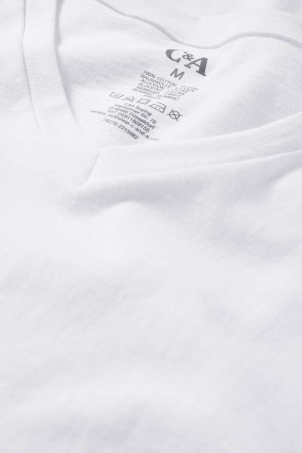 Herren - Multipack 3er - Unterhemd - weiss