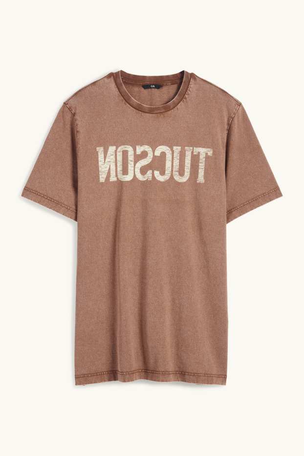 Herren - T-Shirt - Regular Fit - braun