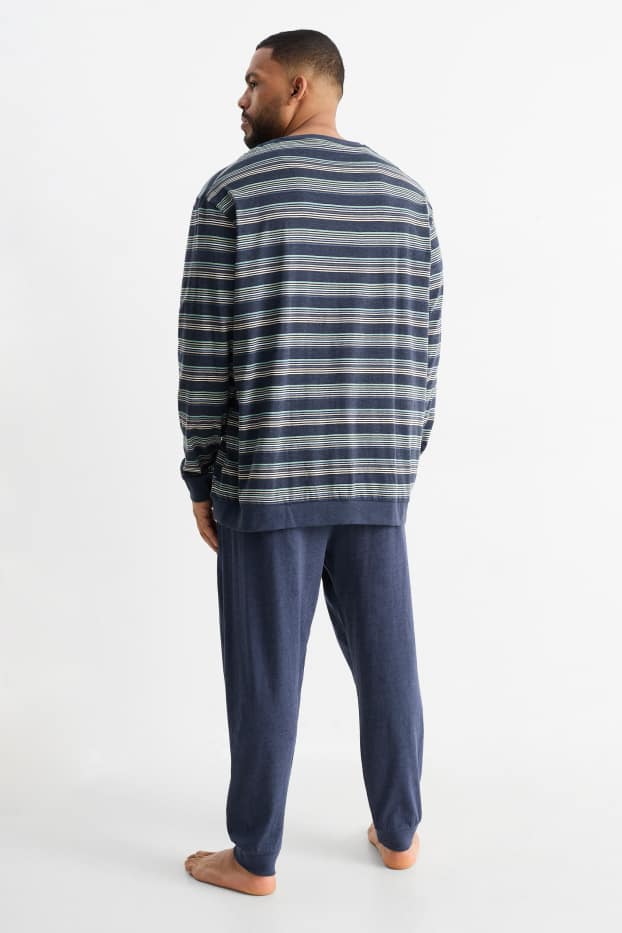 Herren - Pyjama - dunkelblau