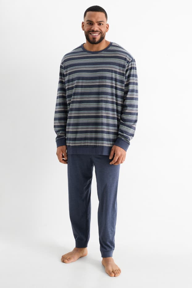 Herren - Pyjama - dunkelblau