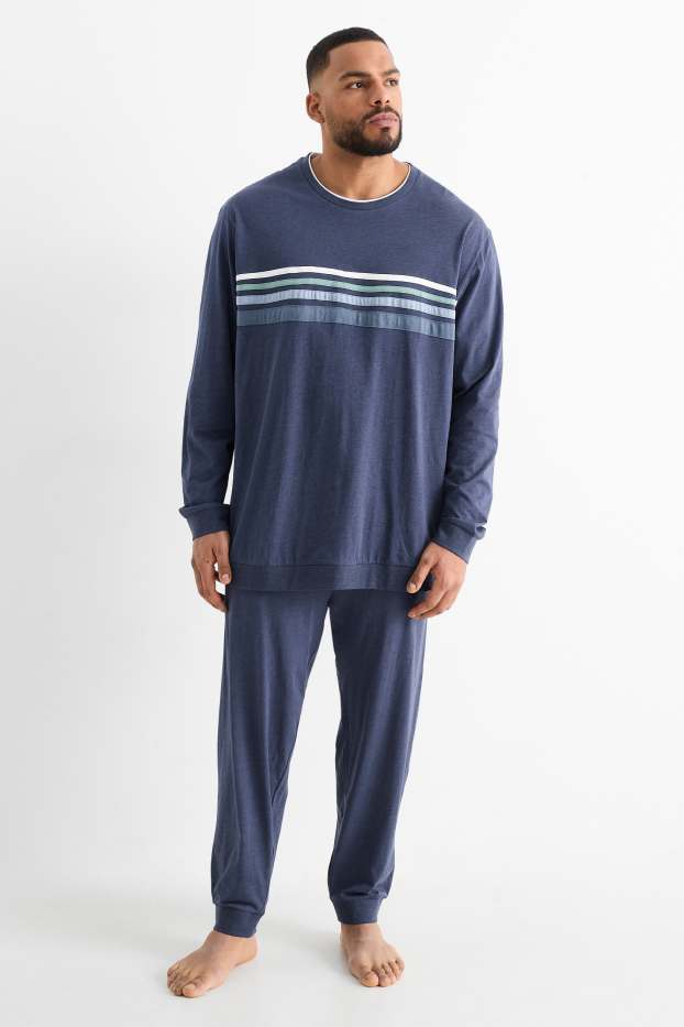 Herren - Pyjama - dunkelblau
