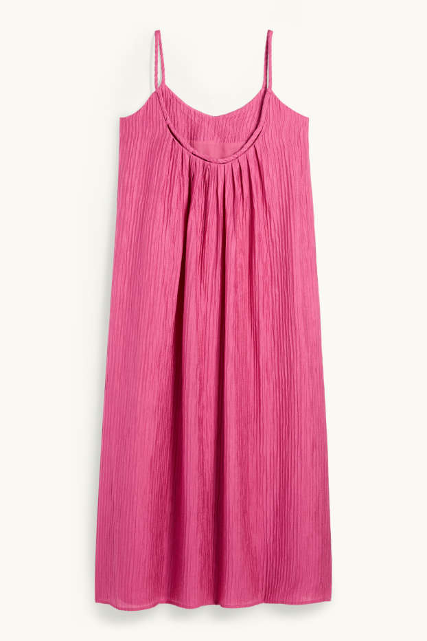Women - A-line dress - dark rose