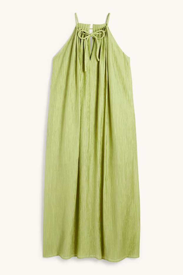 Femmes - Robe évasée - vert clair