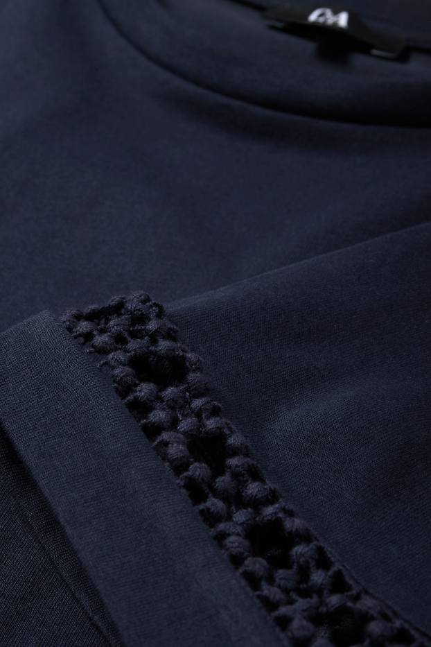 Dames - T-shirt - donkerblauw