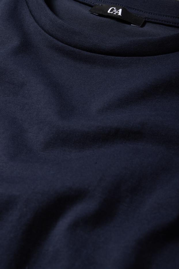 Dames - T-shirt - donkerblauw