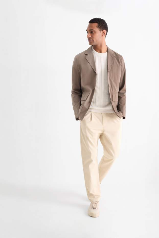 Bărbați - Chino - tapered fit - bej deschis