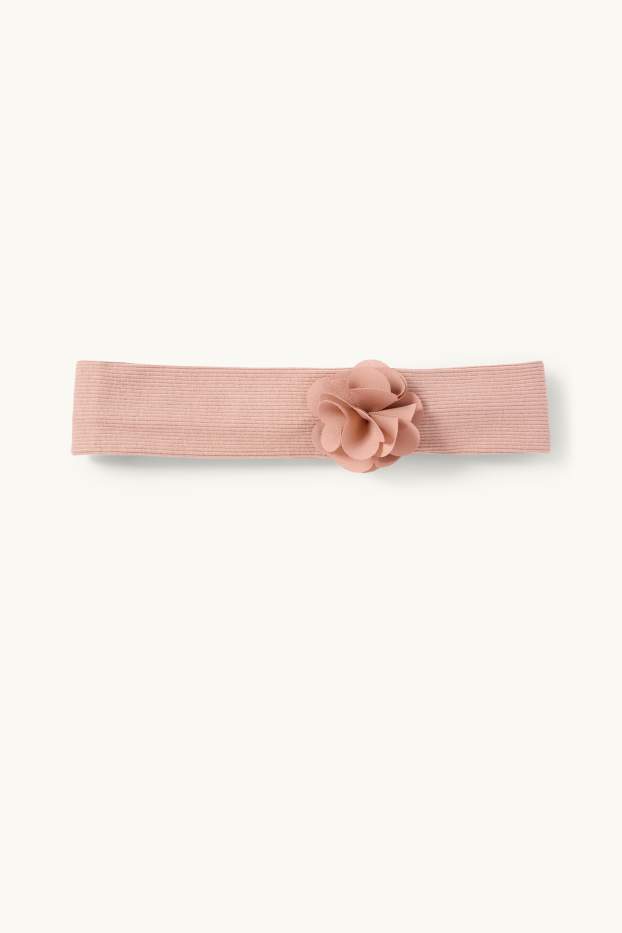 Neonate - Fiorellini - completo per neonate - 3 pezzi - bianco crema