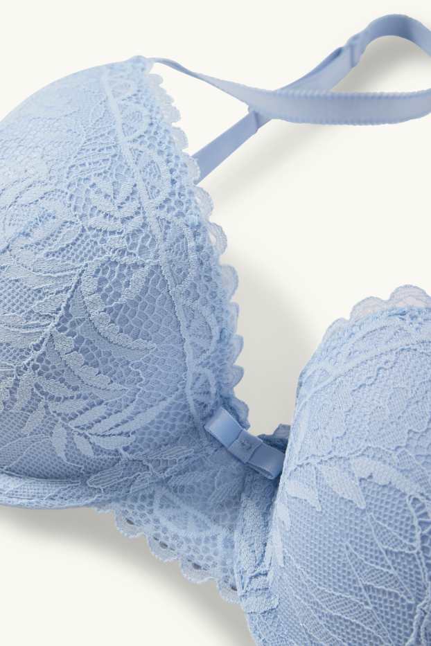 Dames - BH met beugels - DEMI - voorgevormd - lichtblauw