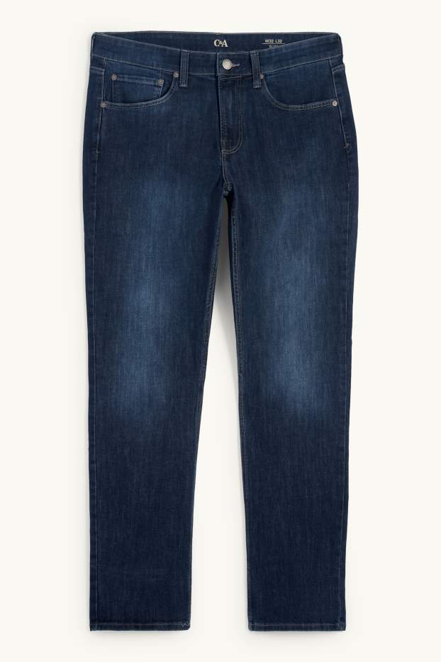 Bărbați - Slim jeans - LYCRA® - denim-albastru închis