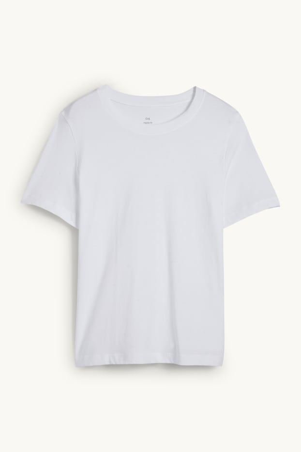 Donna - T-shirt - regular fit - bianco