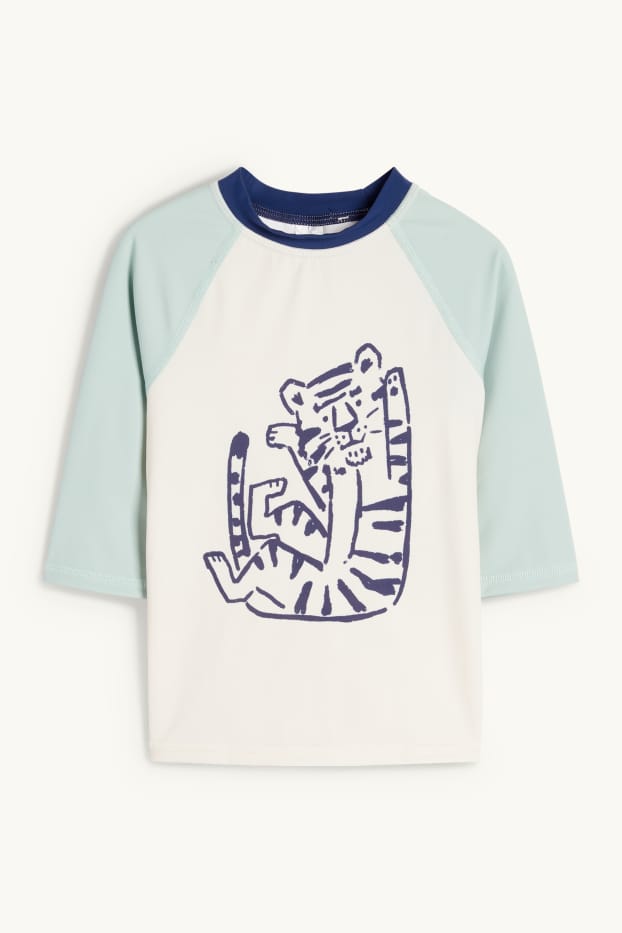 Baby Boys - Tiger - UV baby swimming outfit - LYCRA® XTRA LIFE™ - 3 piece - dark blue