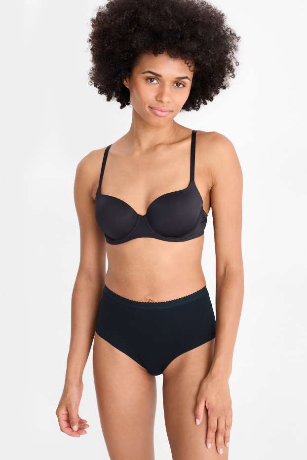 Women - Multipack of 3 - knickers - black
