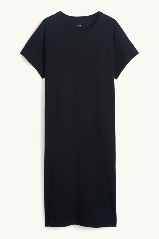 Donna - Vestito a t-shirt - nero