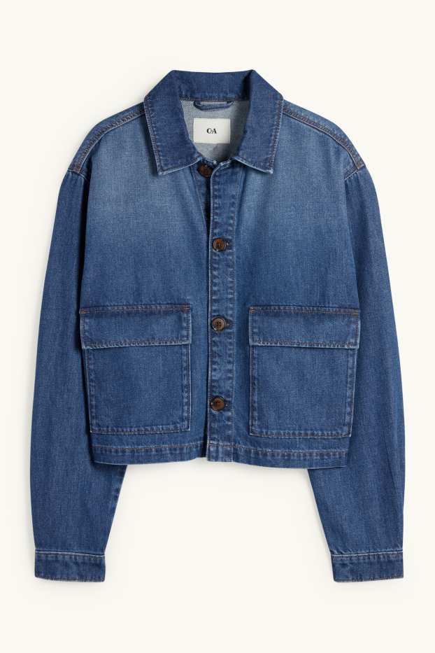 Damen - Jeansjacke - dunkeljeansblau