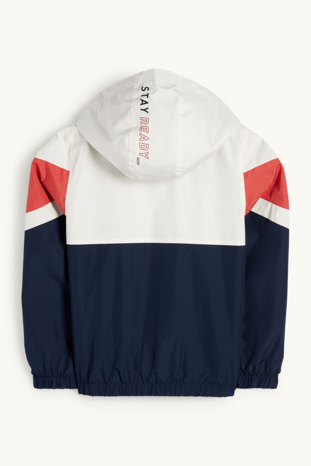 Nen - Jaqueta amb caputxa - impermeable - vermell