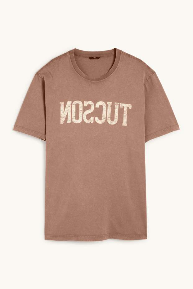 Herren - T-Shirt - braun