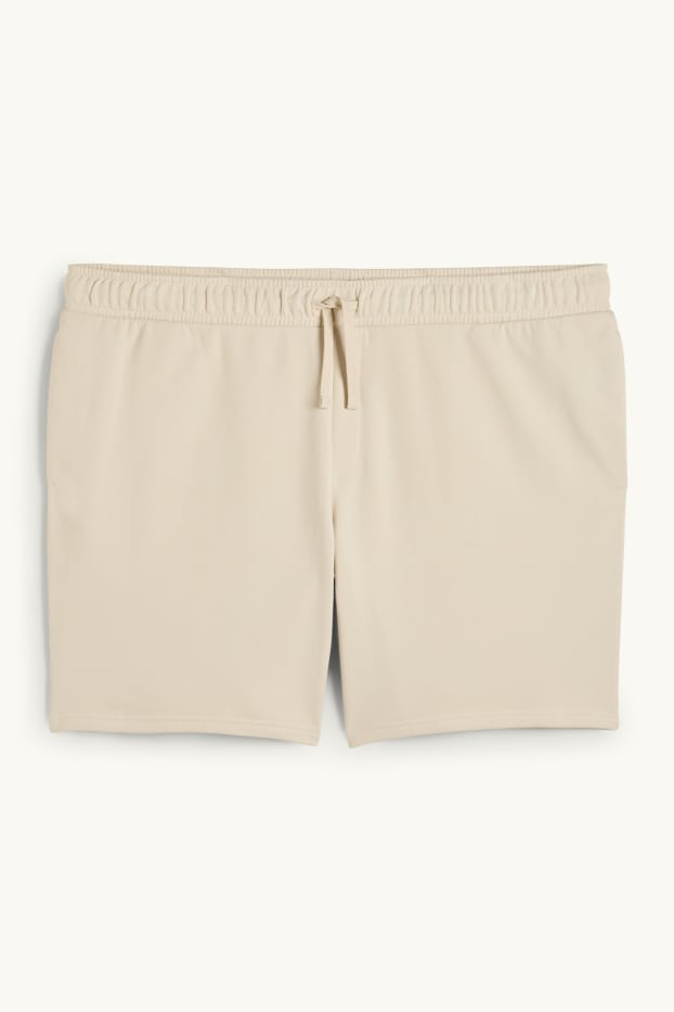Home - Pantalons curts de xandall - beix clar