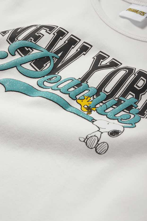 Kinder Mädchen - Peanuts - Kurzarmshirt - weiß
