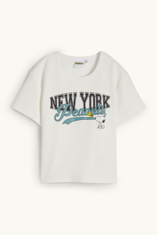 Kinder Mädchen - Peanuts - Kurzarmshirt - weiß
