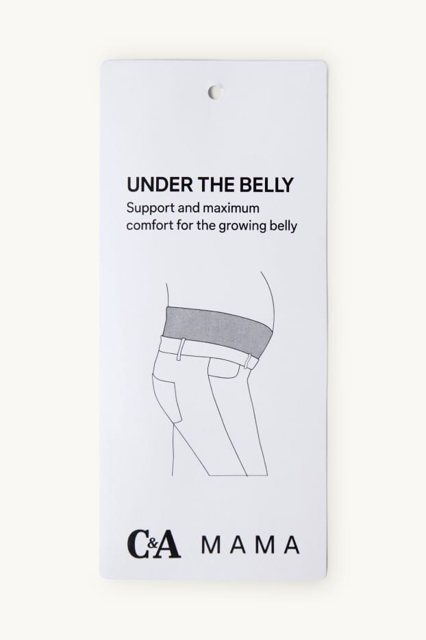 Femei - Pantaloni gravide - amestec de in - albastru închis